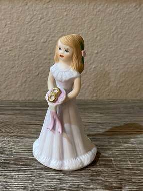 Vintage Enesco Girl Turning 8